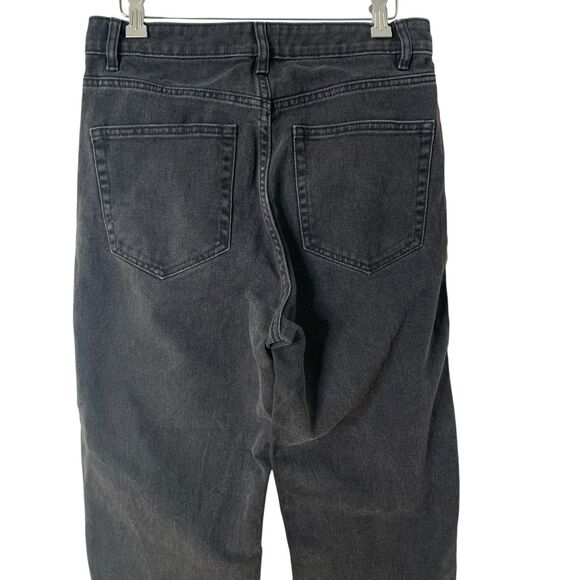 Lindex Betty Jeans Women's Size 8 Cotton Straight Leg Size 10 Black High Rise - Picture 5 of 14
